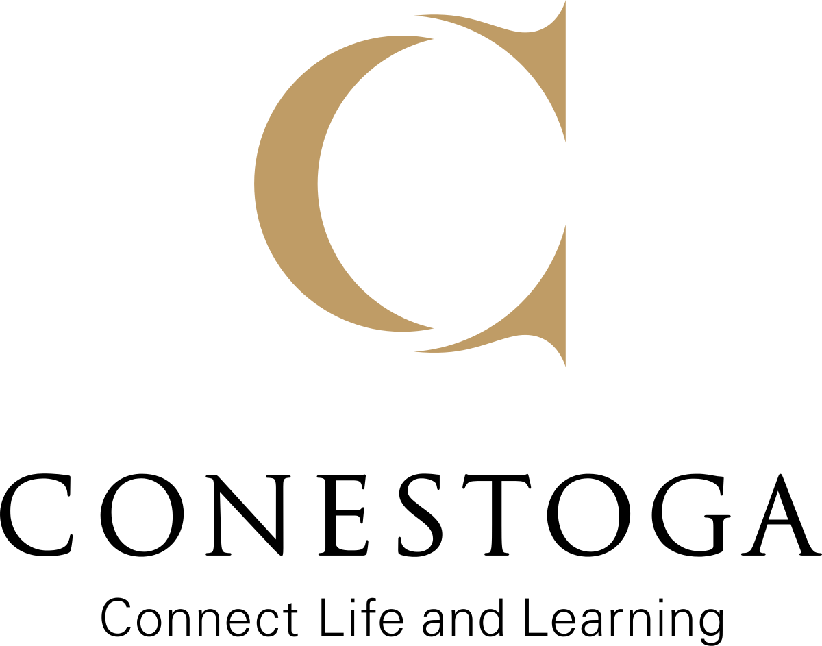 Logo of Conestoga College, a leading Canadian polytechnic with interpreter and language training programs.